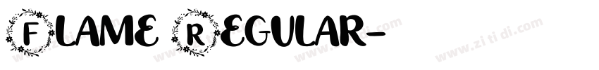Flame Regular字体转换 Flame Regular字体转换